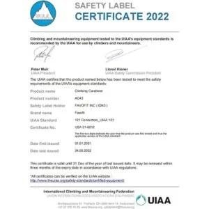 Favofit Mosquetones de escalada certificados UIAA paquete_2