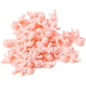 My Water Broke Juego de baby shower con 60 mini bebés de_6