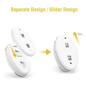 Luz LED de disco luces LED operadas por batería con_3