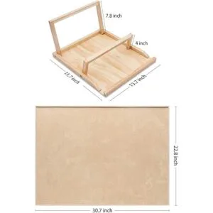 Becko Tablero de rompecabezas de madera con caballete_2