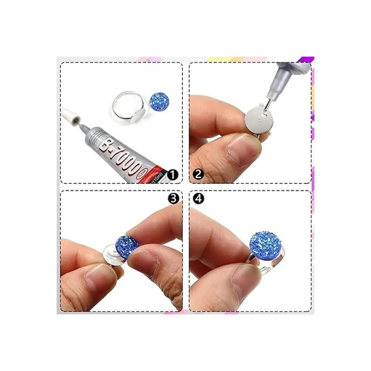 TOAOB 60 anillos planos ajustables chapados en plata con