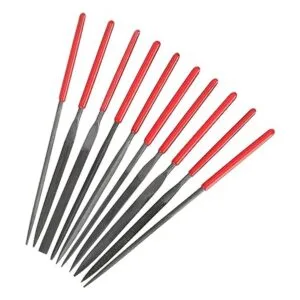 Juego de limas de aguja de 10 piezas de acero endurecido