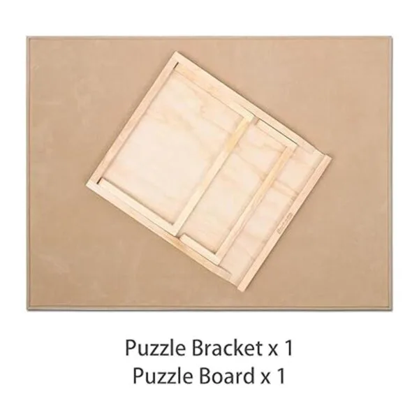 Becko Tablero de rompecabezas de madera con caballete_5