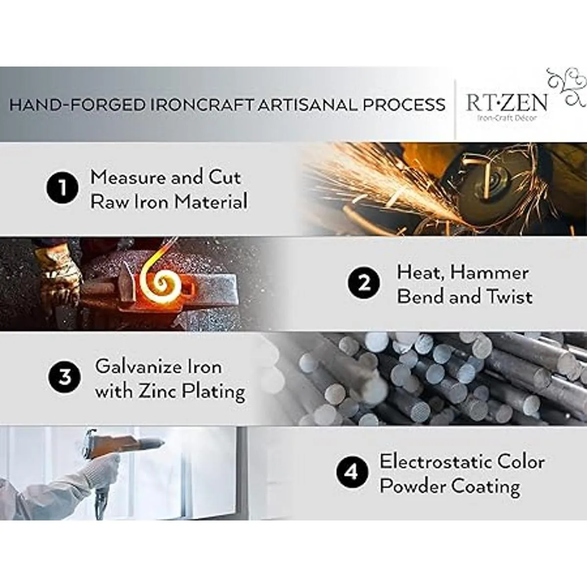 RTZEN Elegante toallero para baño barra de toalla de_3