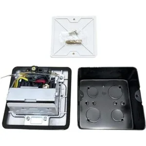 Toma de corriente eléctrica de piso emergente para