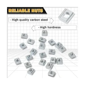 KOOTANS 100 tuercas deslizantes M5 serie 2020 M5 rosca