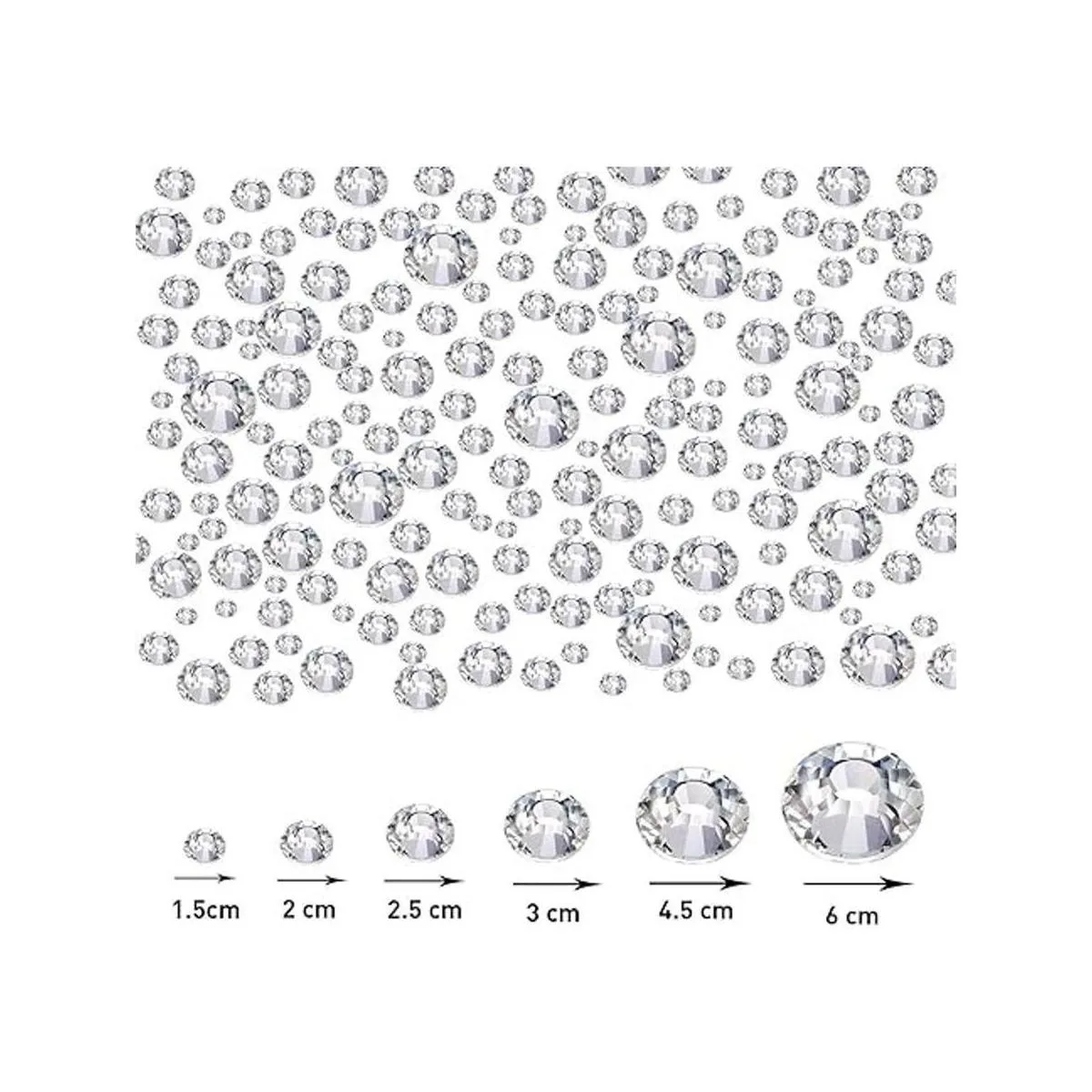 4000 piezas de diamantes de imitación termoadhesivos AB de_3
