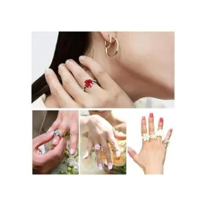 TOAOB 60 anillos planos ajustables chapados en plata con