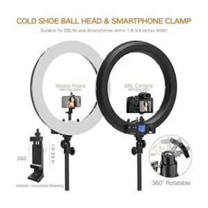 Anillo de luz anillo de pantalla LCD bicolor de 19_5