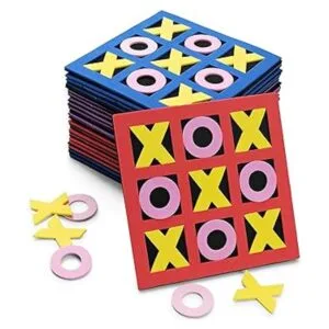 Tic Tac Toe paquete a granel de 24 5 x 5 pulgadas de