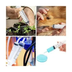 DEPEPE 2 jeringas de plástico grandes de 3.4 fl oz con 2