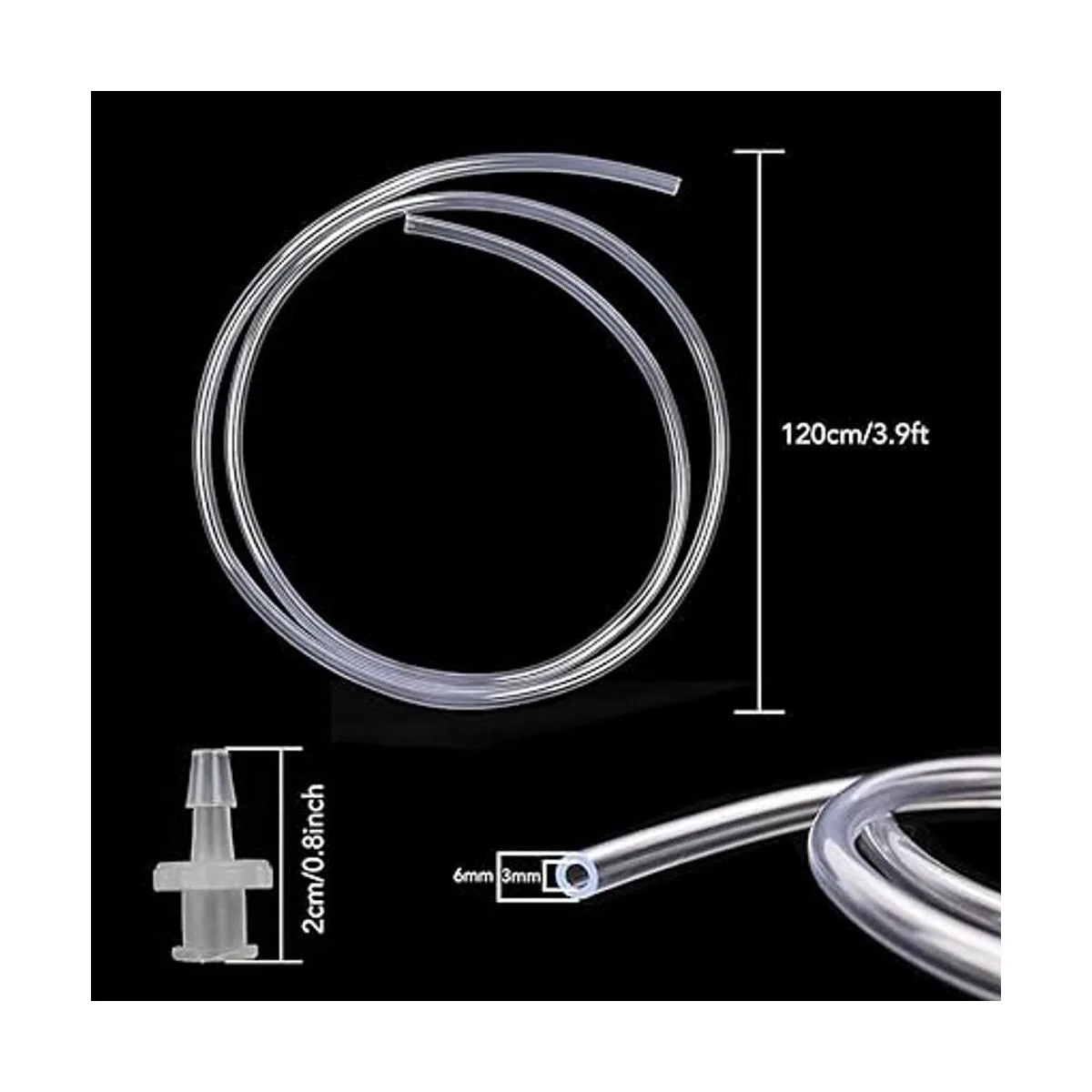 DEPEPE 2 jeringas de plástico grandes de 3.4 fl oz con 2