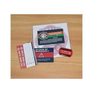 Pegatinas de alerta para mascotas estáticas calcomanías_5