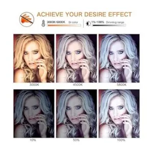 Anillo de luz anillo de pantalla LCD bicolor de 19_2