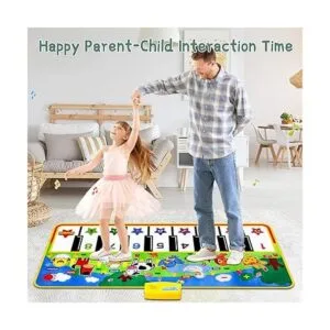 M SANMERSEN Tapete para piano 53 x 23 pulgadas juguetes_6