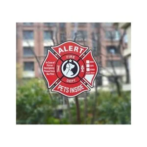 Pegatinas de alerta para mascotas estáticas calcomanías_4