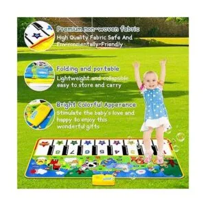 M SANMERSEN Tapete para piano 53 x 23 pulgadas juguetes_5