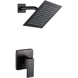 POP SANITARYWARE Juego de grifo de ducha negro mate_1