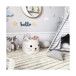 HiChen Canasta de almacenamiento tejida con cuerda de_6