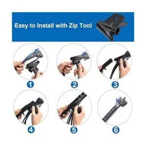 Paquete de cables de 10 pies de diámetro con clip de_4