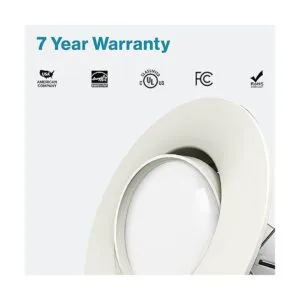 Sunco Lighting Luces LED para latas cardán de reajuste de_3