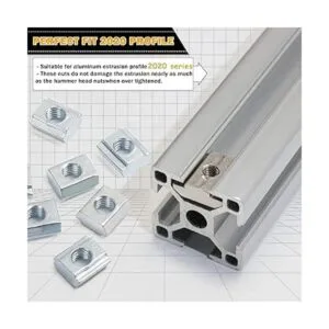 KOOTANS 100 tuercas en T deslizantes serie 2020 métricas