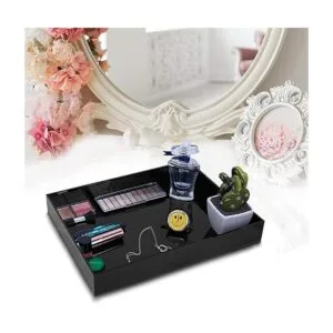 Bandeja de tocador acrílica impermeable bandeja acrílica