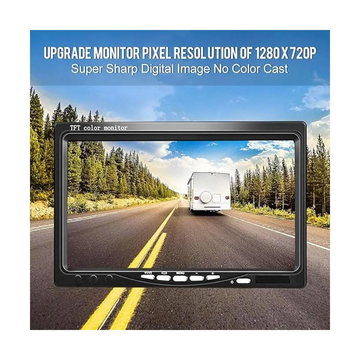 DVKNM Kit de monitor de cámara de respaldo dual mejorado_2