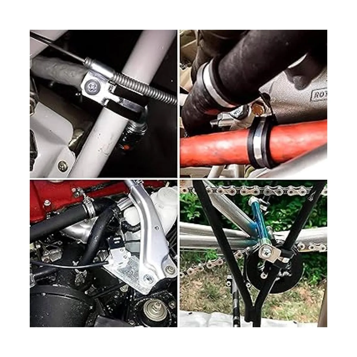 Kit surtido de abrazaderas de cable 50 abrazaderas