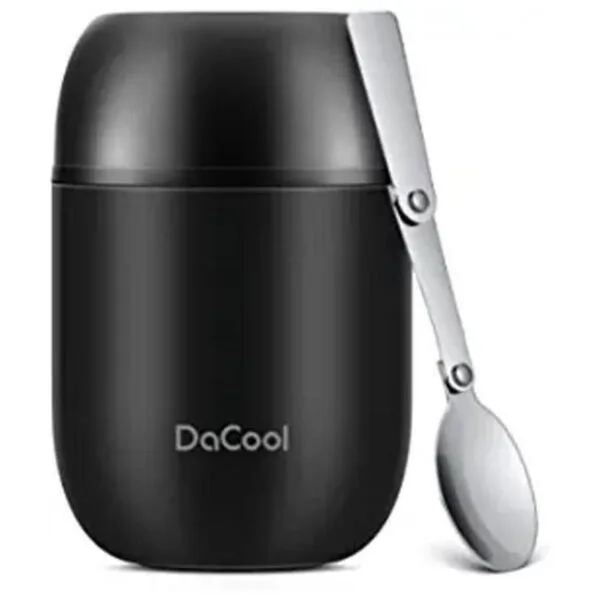 DaCool Recipiente de acero inoxidable con aislamiento al