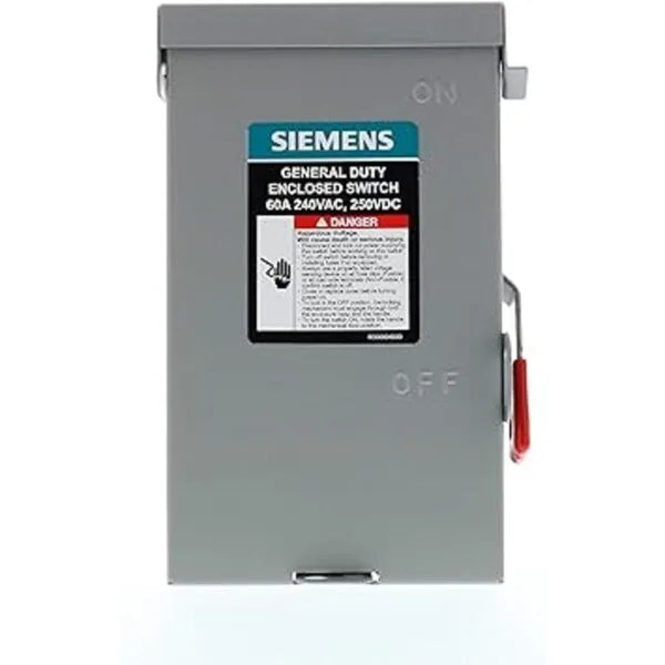 Siemens GNF222A 2P 60A 240V Interruptor de seguridad para_2