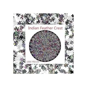 Bgraamiens PuzzleThe Indian FeatherRompecabezas redondo de_4