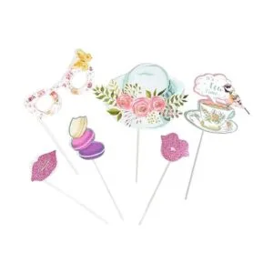 Accesorios para el té fiesta fotos botellas accesorios