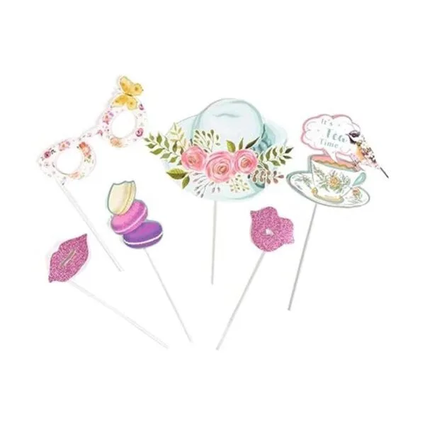 Accesorios para el té fiesta fotos botellas accesorios