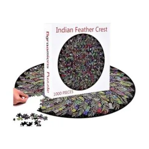 Bgraamiens PuzzleThe Indian FeatherRompecabezas redondo de_3
