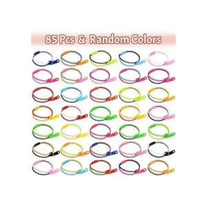 Paquete de 85 pulseras con cremallera pulseras para la_3