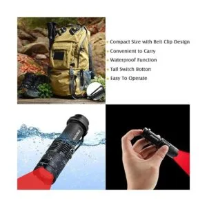 Paquete de 4 linternas de luz roja con 3 modos de luz roja_2