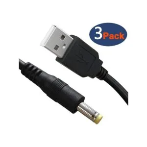 3 paquetes de cable de alimentación USB 2.0 A macho a CC_5