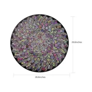 Bgraamiens PuzzleThe Indian FeatherRompecabezas redondo de_2