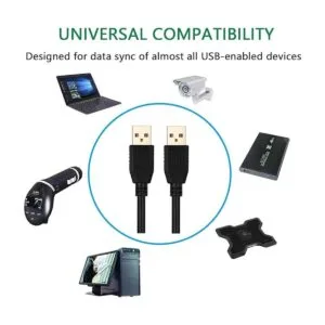 Cable USB A a A macho de 65 pies Tan QY USB a USB macho a