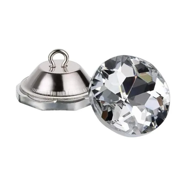 OwnMy 50 botones de cristal de diamantes de imitación de