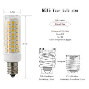 Bombilla LED E12 regulable E12 Candelabra Base Bombillas