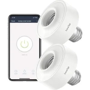 LoraTap Smart WiFi bombilla enchufe E26 2 Pack WiFi LED_1