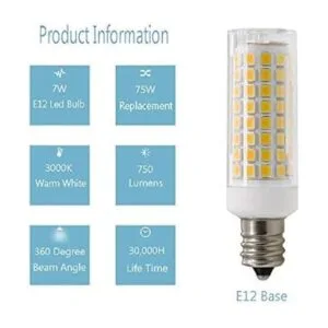 Bombilla LED E12 regulable E12 Candelabra Base Bombillas