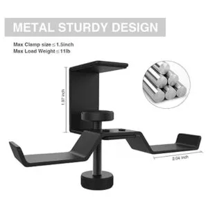 6amLifestyle Soporte de metal para auriculares para_3