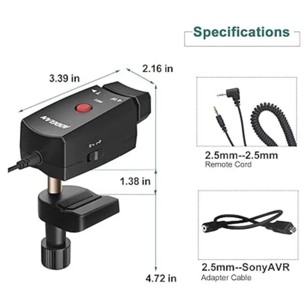 AODELAN Lanc Controlador de zoom de videocámara Control_2