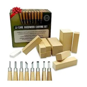 JJ CARE Kit de tallado de madera Kit de cuchillos de