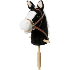 HollyHOME Caballo de palo para exteriores con ruedas de_1