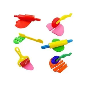Juego de herramientas de masa para niños varios moldes de