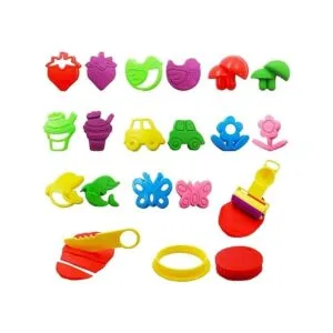 Juego de herramientas de masa para niños varios moldes de